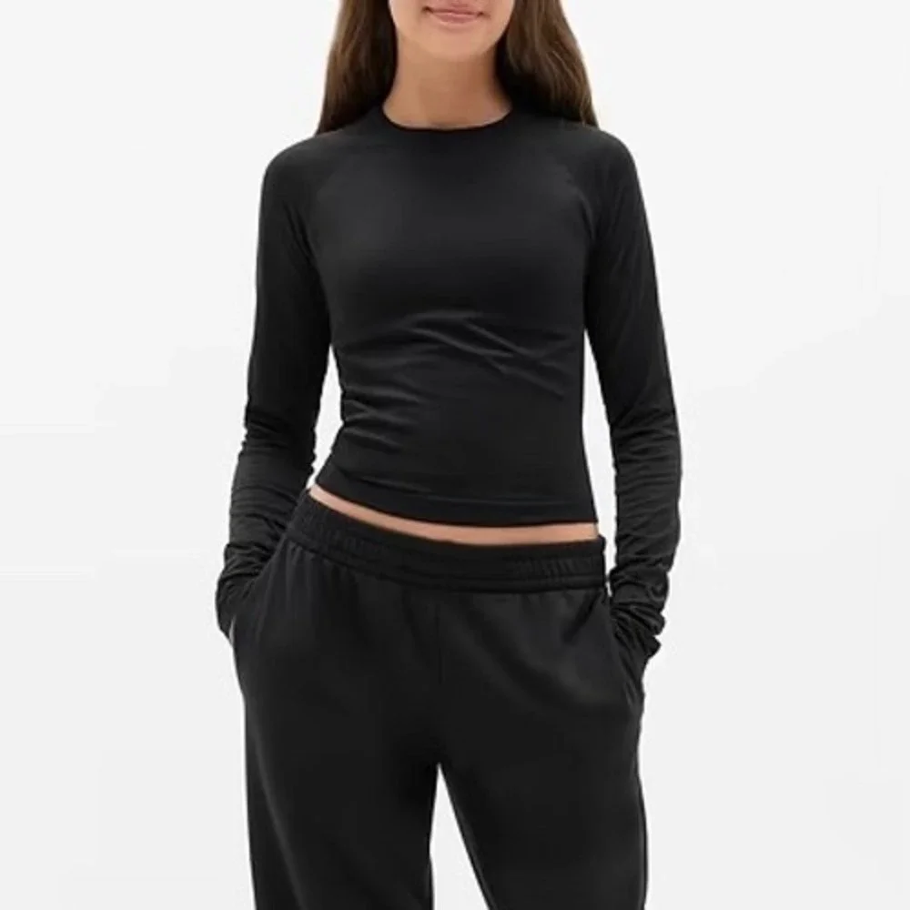 Athleta Girl Power Up Activewear Top, Black Sz L 12